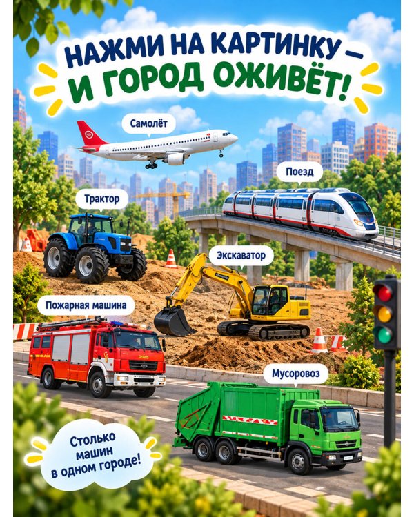 Дополнительное изображение книги «Полезные машины. Книга со звуками»