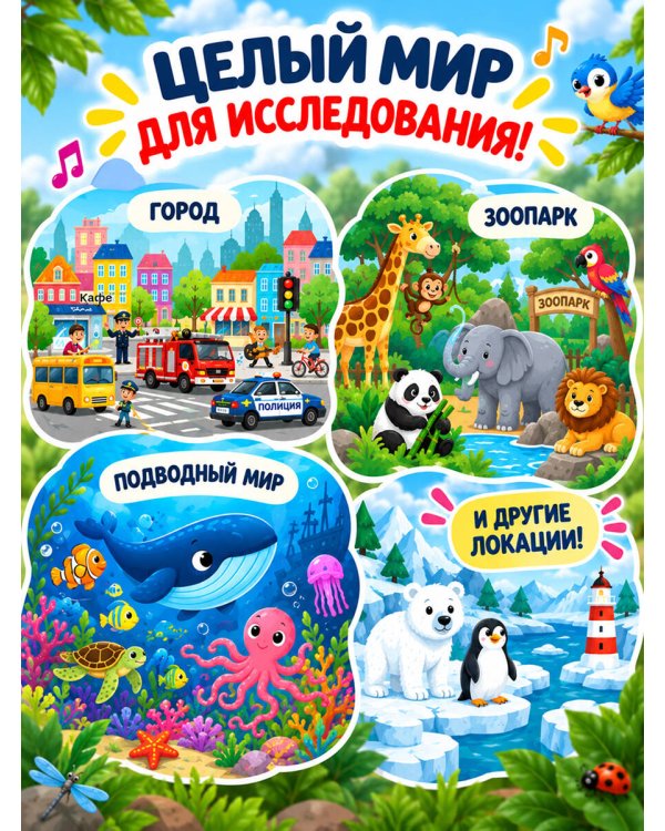 Дополнительное изображение книги «Мир вокруг. Виммельбух со звуками»
