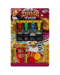 Деньги игровые для касс с лотком и набором фаст фуда блист.28*43*3см ИГРАЕМ ВМЕСТЕ в кор.2*36шт