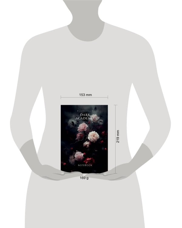 Dark Academia notebook (цветы)