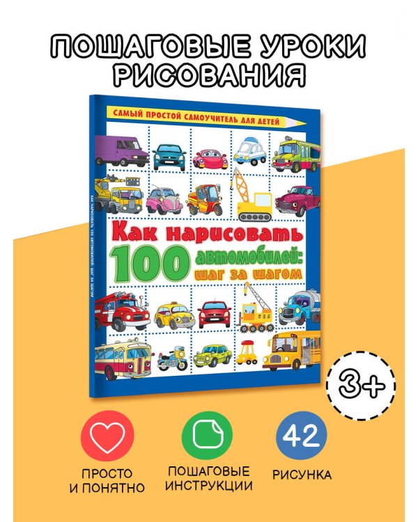 Как нарисовать 100 автомобилей : шаг за шагом