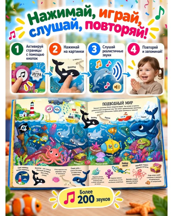 Дополнительное изображение книги «Мир вокруг. Виммельбух со звуками»