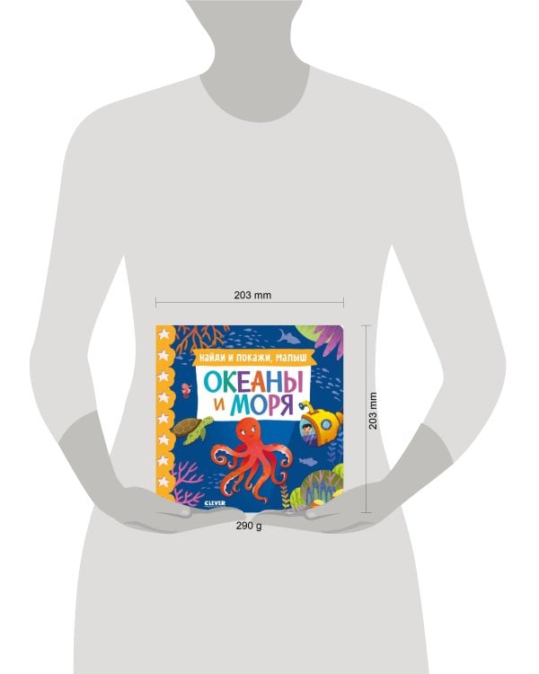 Книжки-картонки. Найди и покажи, малыш. Океаны и моря/Нет а.