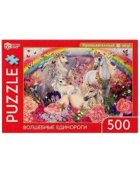 Волшебные единороги. Удивительный мир. Пазлы классические в кор. 500 деталей. Умные игры в кор.10шт