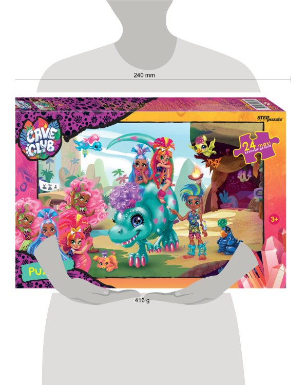 Мозаика "puzzle" maxi 24 "Cave Club" (Mattel)