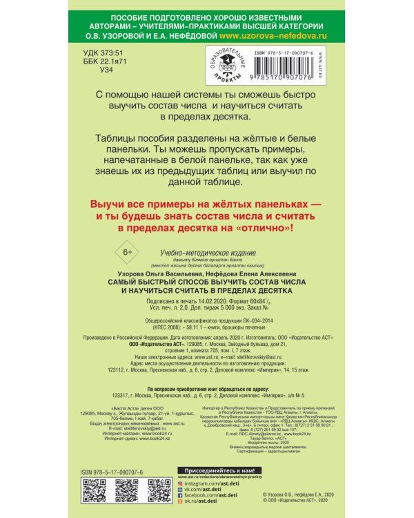 Самый быстрый способ выучить состав числа и научится считать в пределах десятка