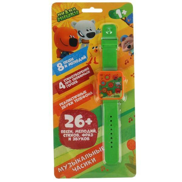 ЧАСЫ ОБУЧАЮЩИЕ (Умка) Музыкальные чаы Ми-ми-мишки 26 песен, мелодий и фраз на блист. Умка в кор.2*96шт