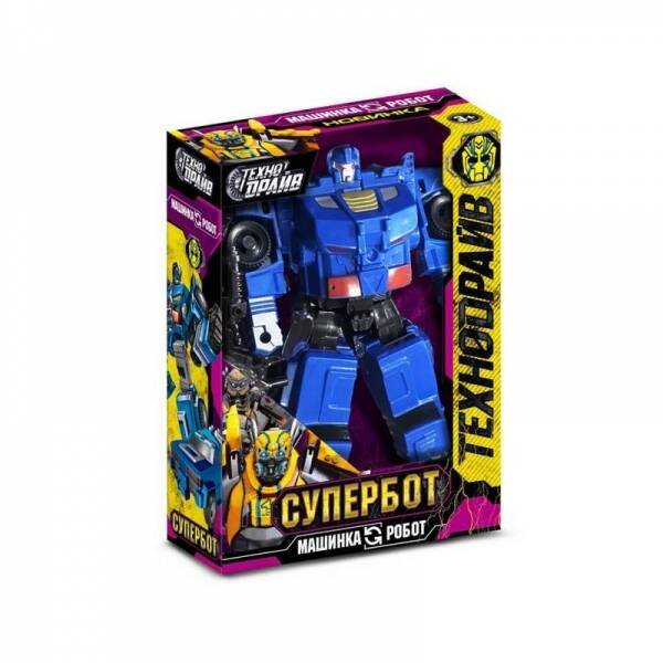 РОБОТЫ ТРАНСФОРМИРУЮЩИЕСЯ (Умка) Робот трансформирующийся в машину, кор.13*17,5*5см ТЕХНОДРАЙВ в кор.2*96шт