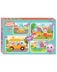 Мозаика "puzzle" 4в1 "Малышарики" (RIKI)