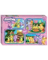 Мозаика "puzzle" 4в1 "Лунтик" (Мельница)