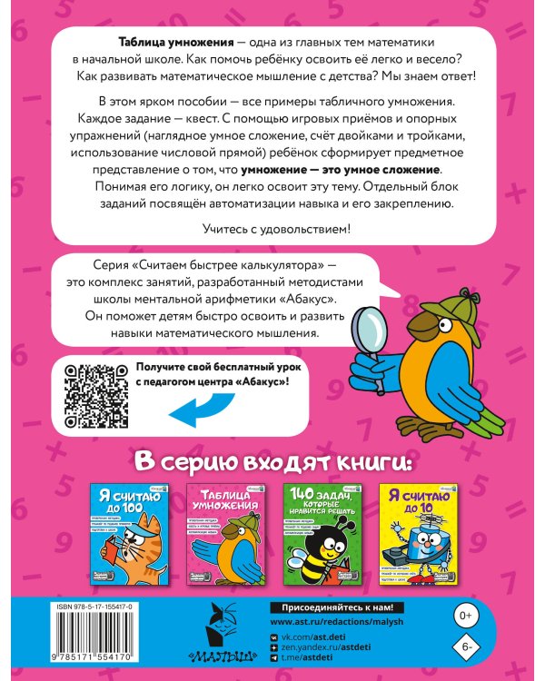 Таблица умножения