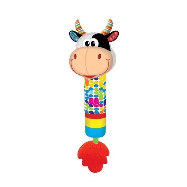 ПОГРЕМУШКИ МЯГКИЕ (Умка) Текстильная игрушка пищалка бычок Умка в кор.250шт