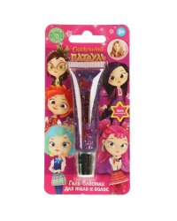 Косметика ДЛЯ ДЕВОЧЕК СКАЗОЧНЫЙ ПАТРУЛЬ гель-блестки д/тел и вол13мл фио бл МИЛАЯ ЛЕДИ в кор.4*24шт