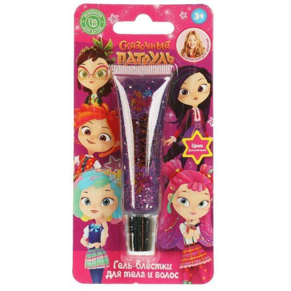 БЛЕСТКИ ДЛЯ ТЕЛА И ВОЛОС (Умка) Косметика ДЛЯ ДЕВОЧЕК СКАЗОЧНЫЙ ПАТРУЛЬ гель-блестки д/тел и вол13мл фио бл МИЛАЯ ЛЕДИ в кор.4*24шт
