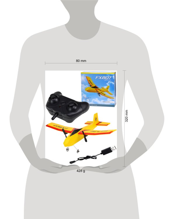 Самолет на радиоуправлении 33*27*8 см (Арт.Y15106041)