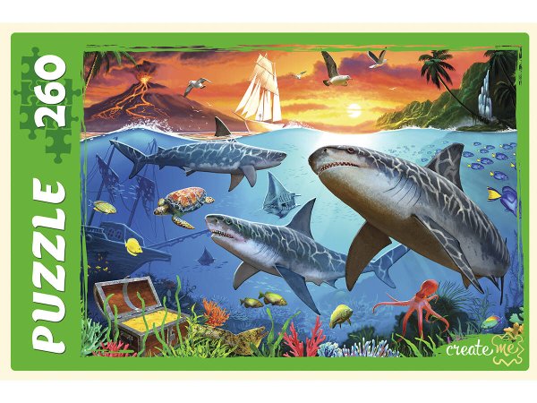 ПАЗЛЫ 260 элементов. АКУЛЫ (Арт. П260-7651)
