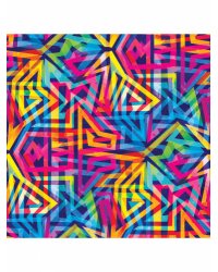 Упаковочная бумага Яркие узоры (1л в рулоне, 70*100см) УБ-1787