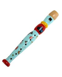 Игрушка деревянная Синий ТРАКТОР дудочка 23 см, пакет, хедер Буратино в кор.400шт