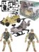 Военный игровой набор "Десант"(две фигур.,верт.,джип,в кор.)(31x11,5x25 cм) ( Арт. 2180039)