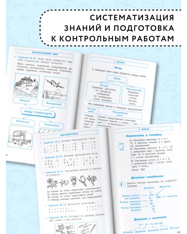 Справочник в схемах и таблицах. Весь курс начальной школы. Русский язык, математика, окружающий мир
