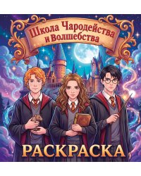 Школа чародейства и волшебства. Раскраска