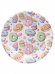 Тарелка бумажная Пончики  (17 см., 6 шт.) флоупак ФЛ-0953