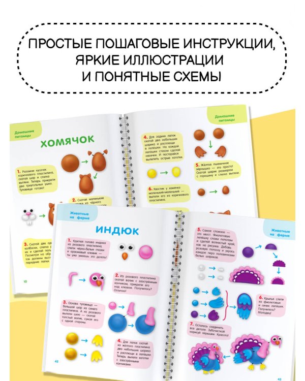 Лепим из пластилина. Шаг за шагом: смотри и повторяй