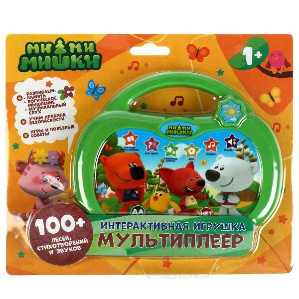 Интерактивная игрушка мультиплеер Ми-ми-мишки 100 песен,стихов,звуков.блист.бат. Умка в кор.96шт