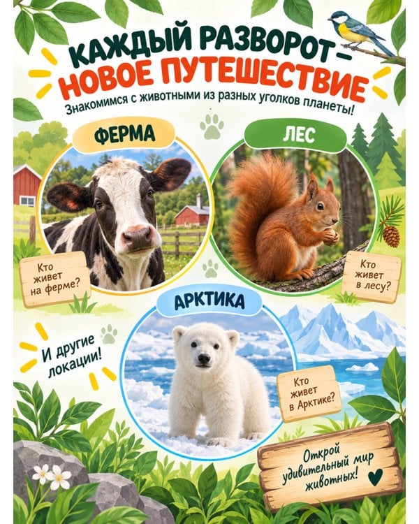 Дополнительное изображение книги «Милые животные. Книга со звуками»