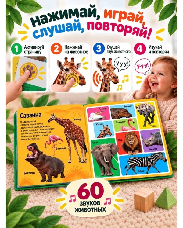 Дополнительное изображение книги «Милые животные. Книга со звуками»