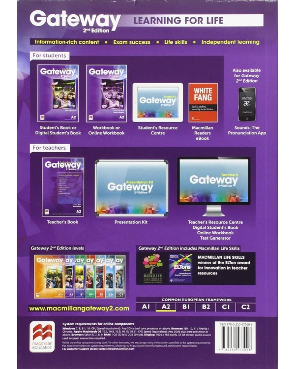 Gateway Second Edition A2 Student's Book with online resources Учебник уровень A2