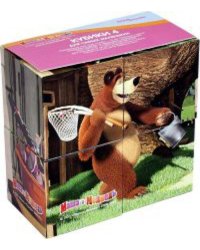 4 кубика "Маша и Медведь"