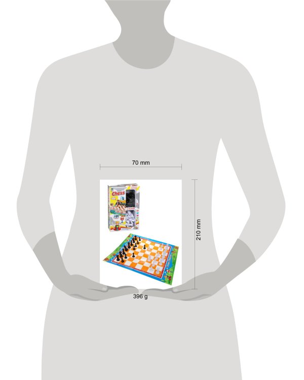 Шахматы напольные, поле 63см*50см, фигурки 8 см, кор.