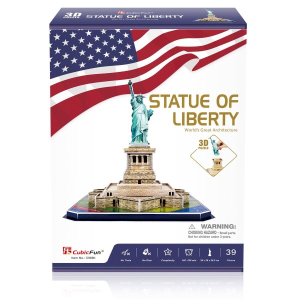 3D пазл Статуя Свободы, 39 деталей