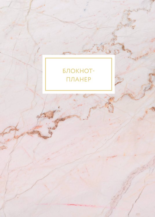 Делай! Планеры для записи идей, списков и встреч Блокнот-планер. Мрамор (формат А4, на скобе)