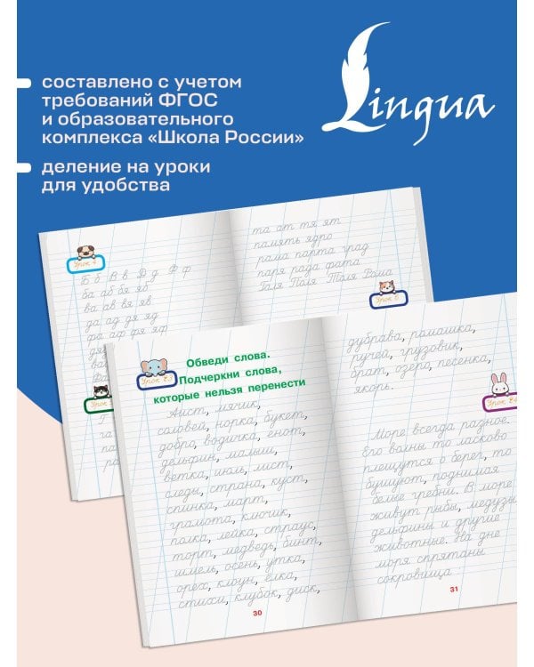 Школа чистописания: грамотное письмо. 2 класс