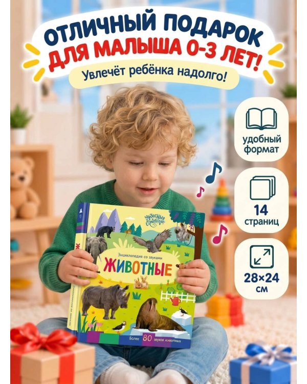 Дополнительное изображение книги «Животные. Энциклопедия со звуками»