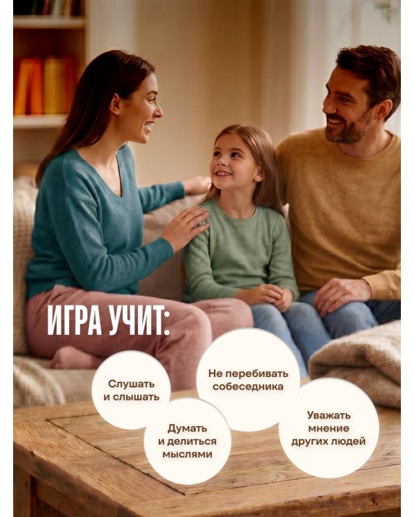 Дополнительное изображение книги «Я, ты, он, она. Карточная игра для интересных семейных разговоров. От психолога Натальи Здерёвой»