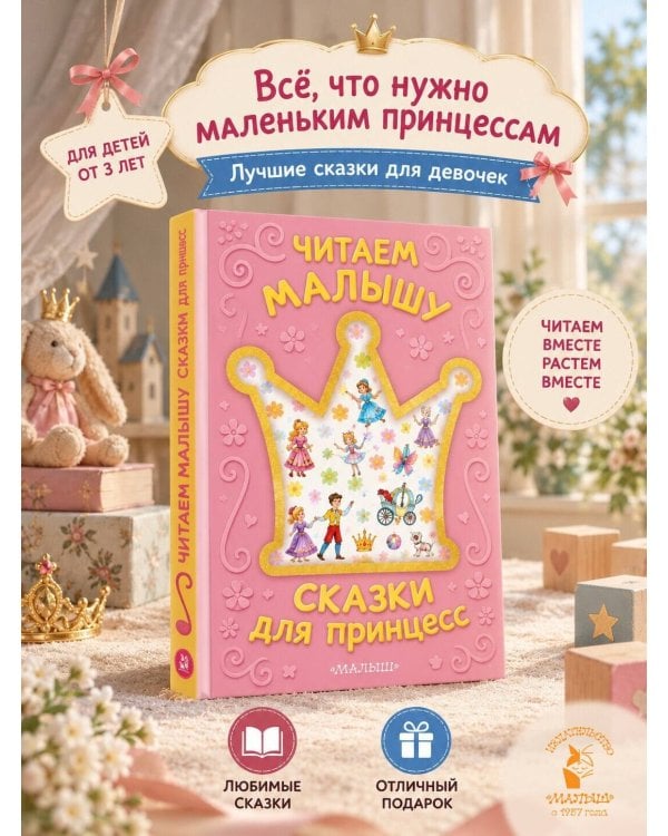 Дополнительное изображение книги «Читаем малышу. Сказки для принцесс»