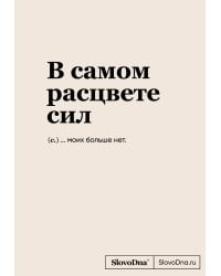 Блокнот SlovoDna. В самом расцвете сил (формат А5, 128 стр., С НОВЫМ КОНТЕНТОМ)