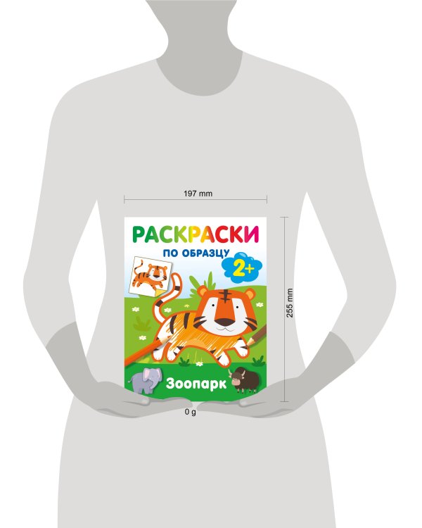 Зоопарк. Раскраски по образцу