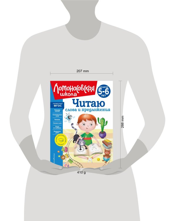 Читаю слова и предложения: для детей 5-6 лет (новое оформление)