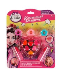 Косметика ДЛЯ ДЕВОЧЕК помада, блеск для губ МИЛАЯ ЛЕДИ в кор.2*216шт