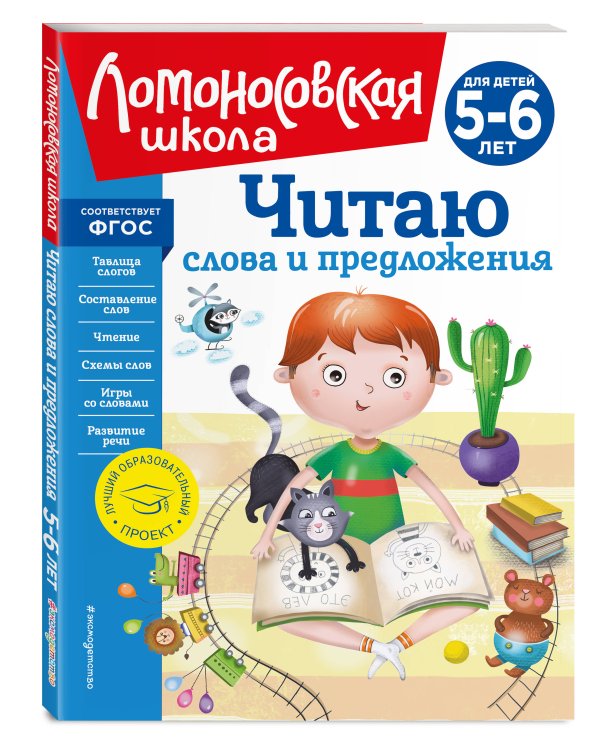 Читаю слова и предложения: для детей 5-6 лет (новое оформление)