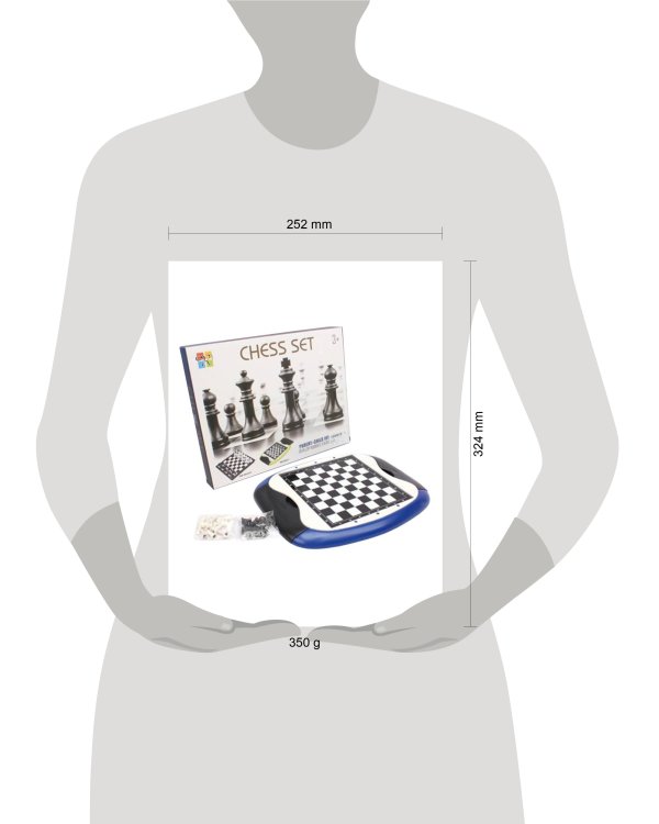 Игра настольная Шахматы, игр. поле 18,5 х 18,5см., в ассортименте, кор.