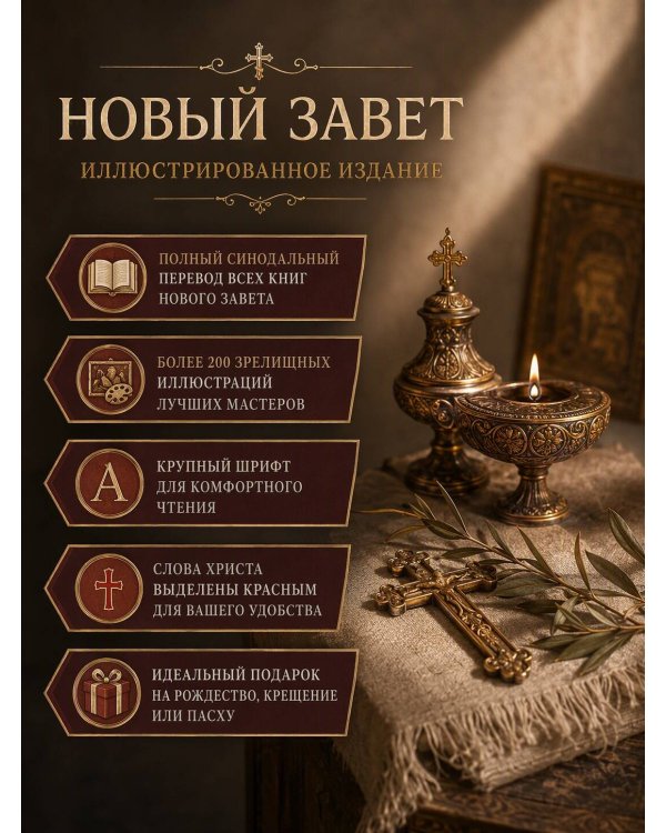 Дополнительное изображение книги «Новый Завет. Иллюстрированное издание. Подарочное»