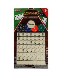 Домино блист.34,5*21*2,5см ИГРАЕМ ВМЕСТЕ в кор.2*48шт