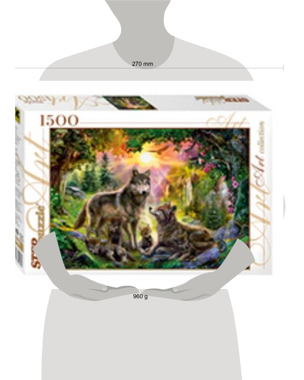 Пазл 1500 эл.  "Волки"
