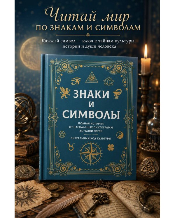 Дополнительное изображение книги «Знаки и символы. Полная история: от наскальных пиктограмм до Чаши Гигеи - визуальный код культуры»