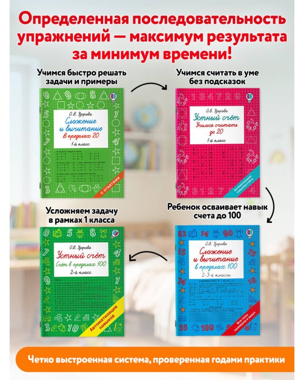 Дополнительное изображение книги «Сложение и вычитание в пределах 20. 1 класс»